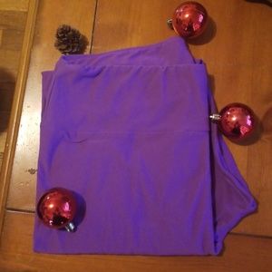 Purple SOLID TC leggings